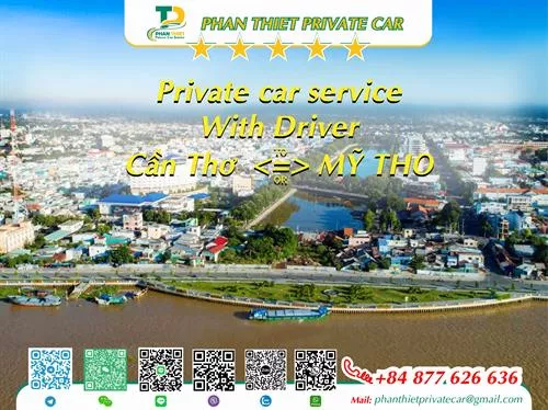 Car rental Can Tho <=> My Tho (private car with driver)